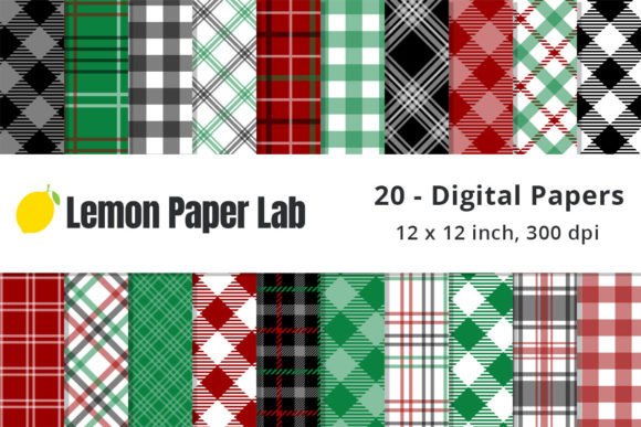 Download Christmas Plaid Digital Paper Seamless - Seamless Collection