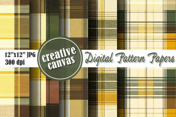Download Mustard Yellow Plaid Seamless Pattern - Seamless Collection