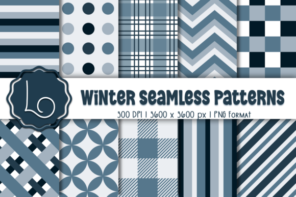 Download Winter Seamless Patterns - Seamless Collection