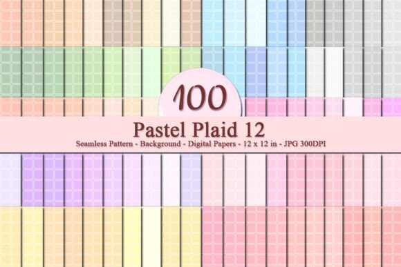 Download Pastel Plaid 12 Seamless Pattern - Seamless Collection