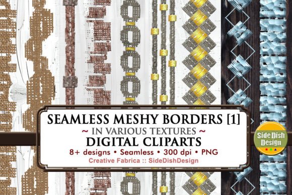 Download Seamless Meshy Borders Digital Cliparts - Seamless Collection