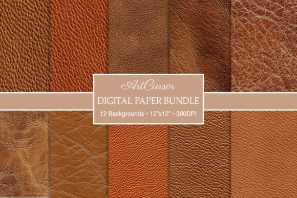 Download Seamless Brown Leather Digital Papers - Seamless Collection