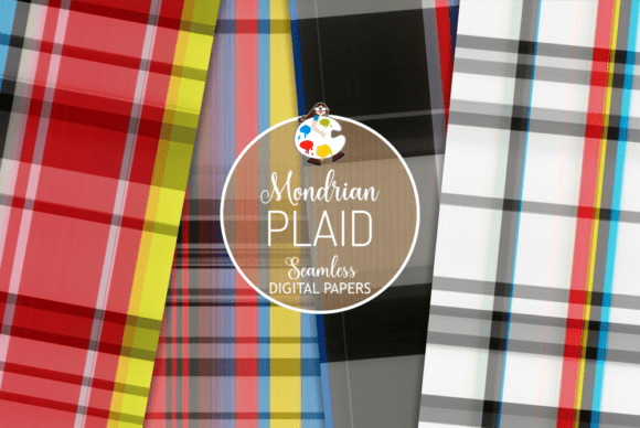 Download Seamless Mondrian Plaid Patterns - Seamless Collection