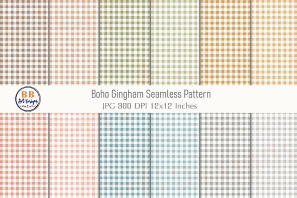 Download Boho Gingham Seamless Pattern Background - Seamless Collection