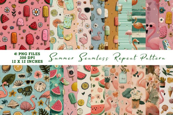 Download Summer Seamless Repeat Pattern - Seamless Collection