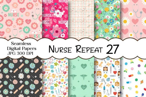 Download Nurse Seamless Repeat Pattern - Seamless Collection