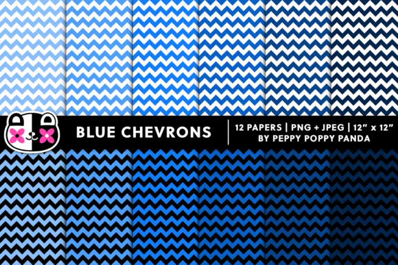 Download Seamless Blue Mini Chevron Digital Paper - Seamless Collection