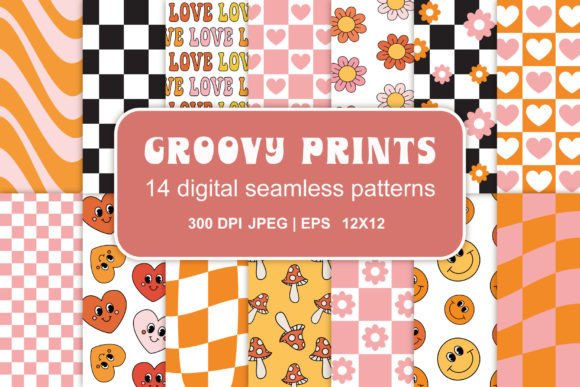 Download Groovy Seamless Patterns Set - Seamless Collection