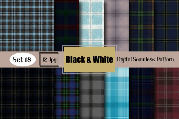 Download Black &amp; White Seamless Plaid Pattern - Seamless Collection