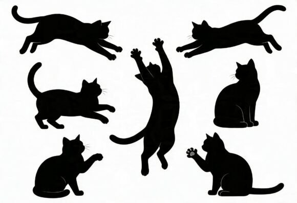 Download Black Cat Silhouette Bundle - Silhouette bundle Collection