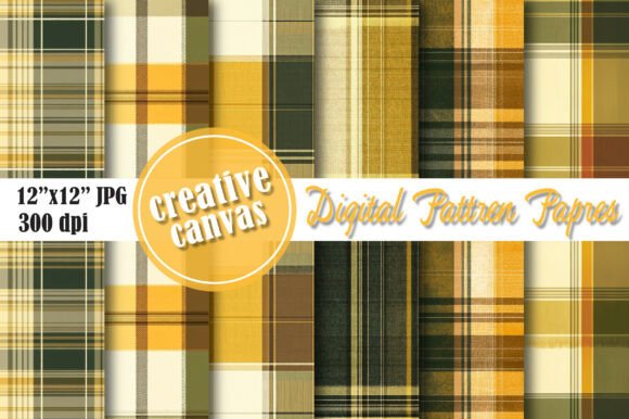 Download Mustard Yellow Plaid Seamless Pattern - Seamless Collection