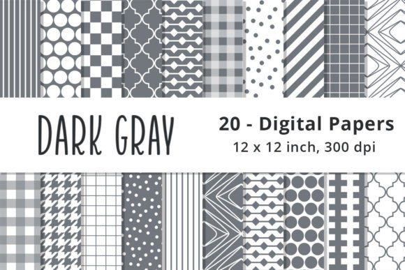 Download Seamless Dark Gray Scrapbook Paper - Seamless Collection
