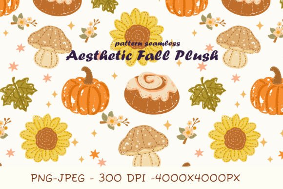Download Cozy Fall Plush Pattern Seamless Repeat - Seamless Collection