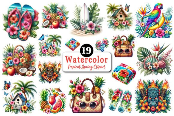 Download Tropical Spring Sublimation Clipart - Spring sublimation Collection