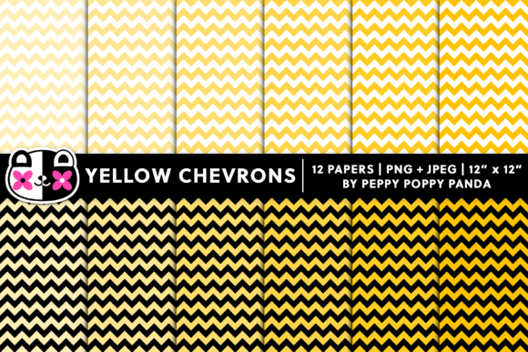 Download Seamless Yellow Chevron Digital Paper - Seamless Collection